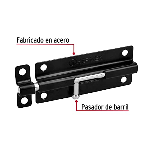 Black Steel Pin, 4 ', Hermex Basic