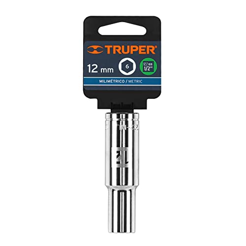 CUBO LARGO CUADRO 1/2" HEXAGONAL DE 12 MM. TRUPER