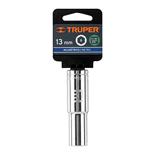 CUBO LARGO CUADRO 1/2" HEXAGONAL DE 13 MM. TRUPER