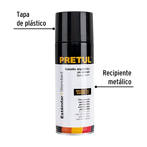 PINTURA EN AEROSOL NEGRO MATE PRETUL