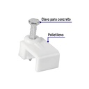 BOLSA CON 20 GRAPAS CUADRADAS BLANCAS DE 5 X 8.5 MM PARA CABLE