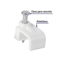 BOLSA CON 20 GRAPAS CUADRADAS BLANCAS DE 6 X 9.5 MM PARA CABLE
