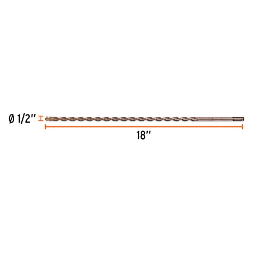 BROCA SDS PLUS 1/2 X 18" TRUPER