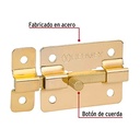  Pasador de barra plana 2" acabado latón