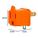 ADAPTADORES POLARIZADOS 3 A 2 NARANJAS 