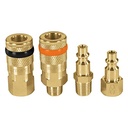 Brass Couplers and Conector Set 4 Pieces