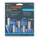 Juego de 5 piedras montadas zanco 1/4'' de alto rendimiento 