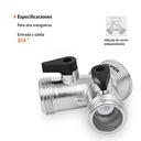 Truper Hose Y Metal Conncetor # AD-2