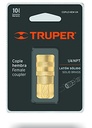 ACOPLE DE LATON CUERDA 1/4 NPT HEMBRA TRUPER