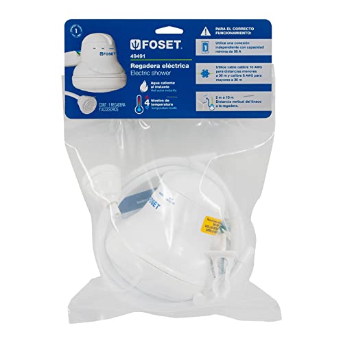 49491 REGADERA ELECTRICA 4 TEMPERATURAS FOSET REGEL-4