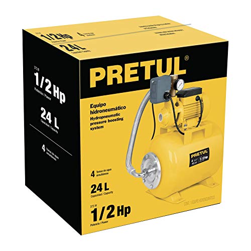 BOMBA HIDRONEUMATICA 1/2 HP 24 LT 