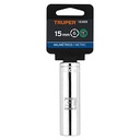 CUBO LARGO CUADRO 1/2" HEXAGONAL DE 15 MM. TRUPER