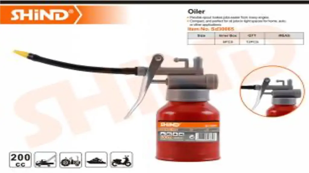 Bote de aceite para albergue de 200 cc