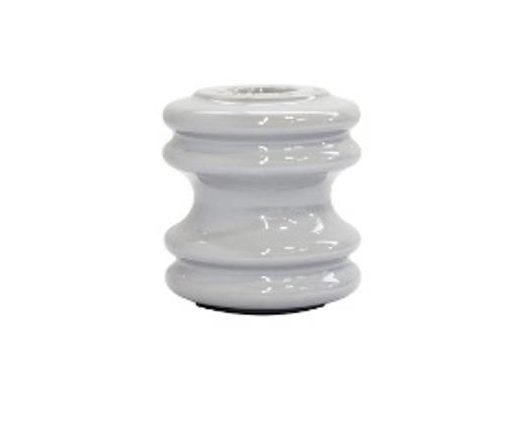AISLADOR DE CARRETE 3 DE PORCELANA GRIS/CAFE 53-2
