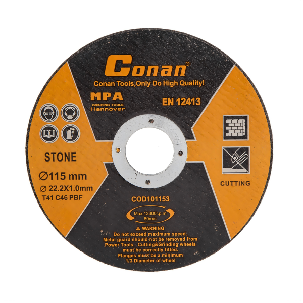 DISCO DE CORTE PARA PIEDRA/CONCRETO CONAN 4 1/2 X 3/64 X 7/8 PULG