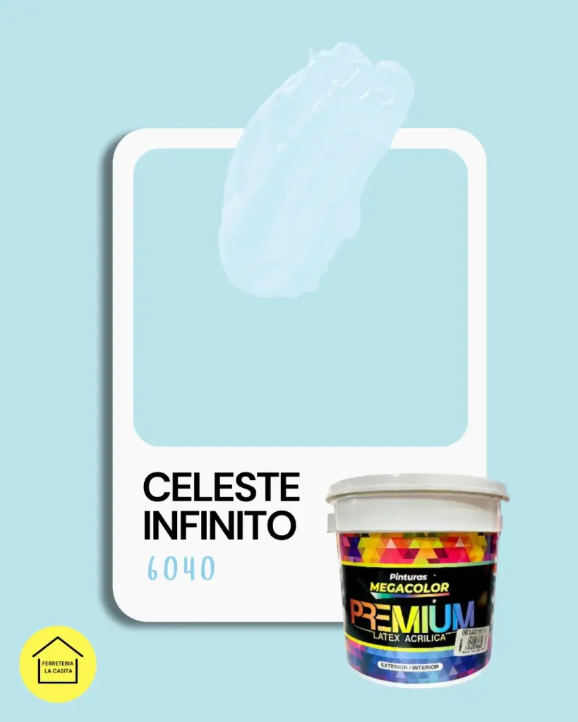 CUBETA LATEX PREMIUM CELESTE INFINITO ACRILICA