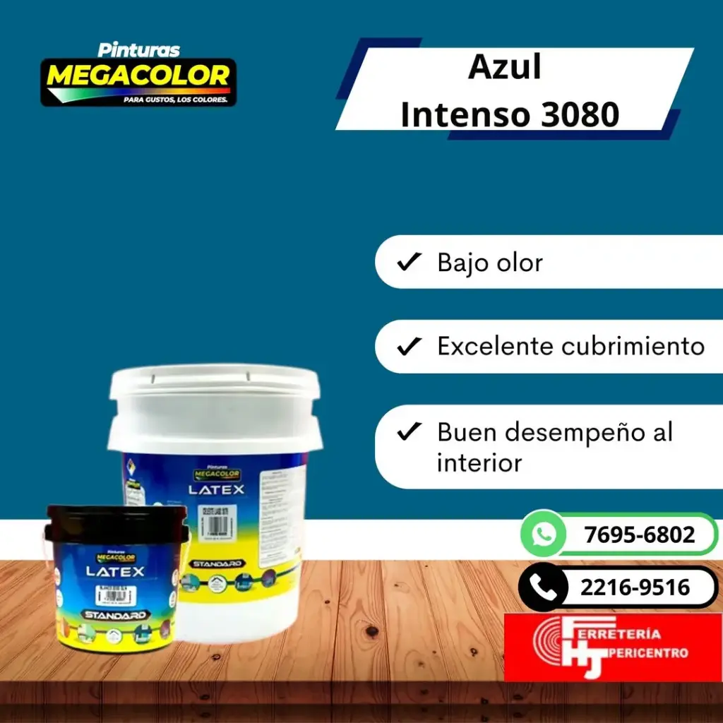 GALON LATEX STANDARD AZUL INTENSO 0403080-01
