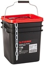 Yarda de cadena galvanizada de 3/16', 65 m en cubeta, Fiero 
