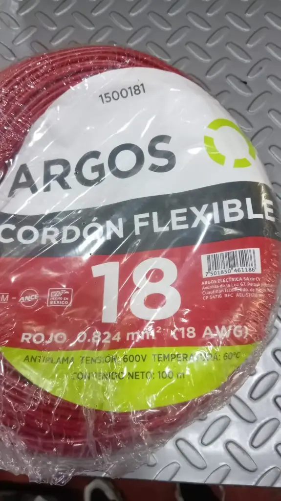 CABLE-SAE #18 ROJO  (Argos)