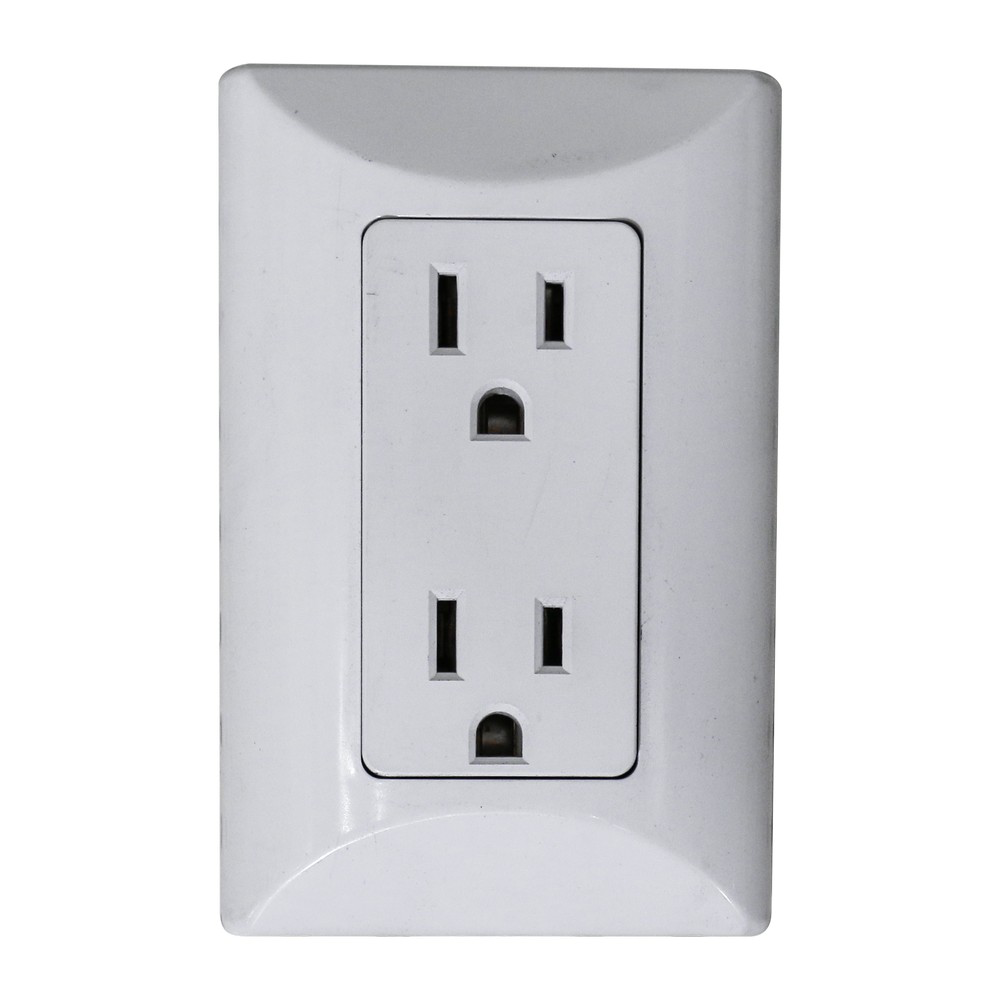 TOMA CORRIENTE DOBLE POLARIZADO 15 A 120 VAC BLANCO