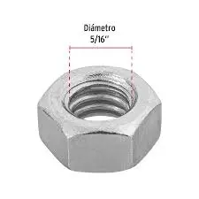 TUERCA ACERO INOX. DE 5/16"