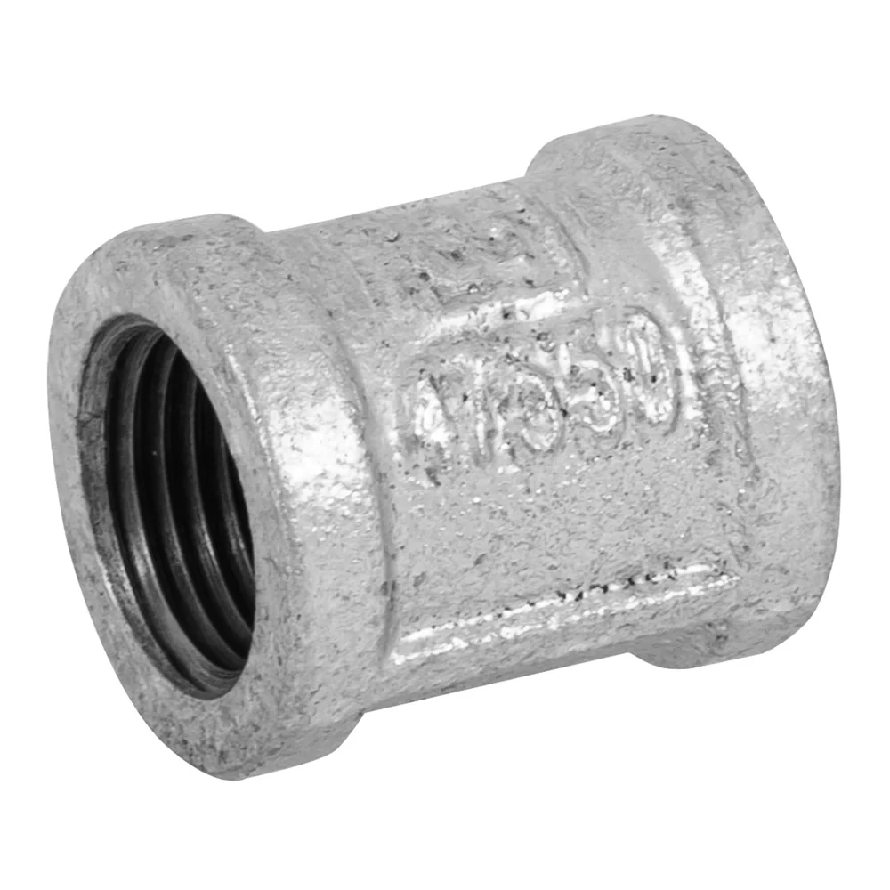 COPLE REFORZADO DE ACERO GALVANIZADO DE 1/2", GALVAFLOW
