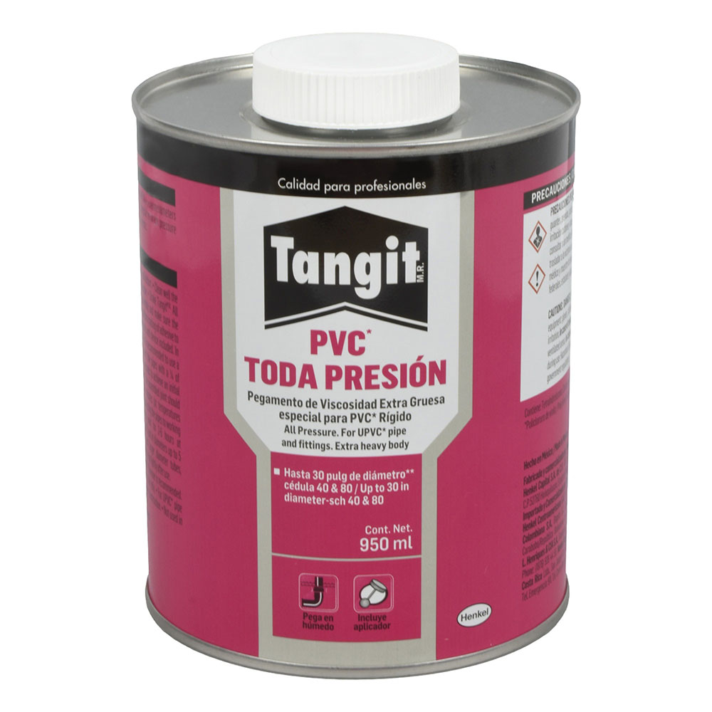 Tangit Toda Presión Pegamento Para Tuberías De Pvc Amarillo 950 Ml