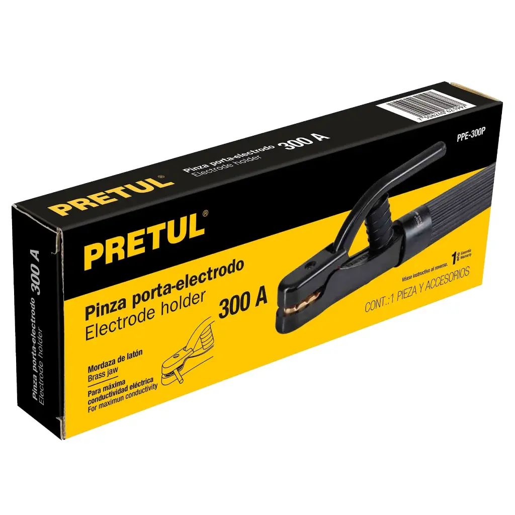 Tenaza porta electrodo de 300 a. pretul 