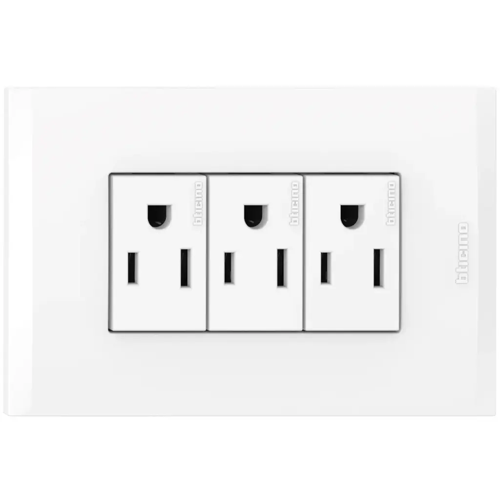 ARMADURA TRIPLE 2P BLANCO BTICINO AF2335EB