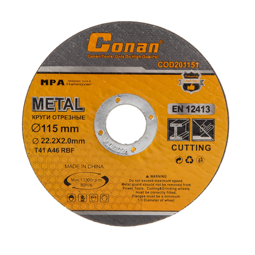 [H000042] DISCO DE CORTE PARA METAL CONAN 7 X 1/16 X 7/8 PULG