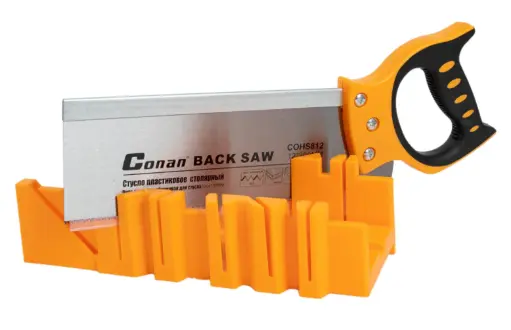 [COHS812] Sierra trasera de acero SK-5 con caja de ingletes