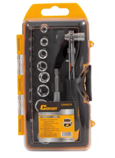 [COAX212] Juego de herramientas de dados y puntas 23 piezas