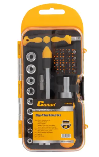 [COKZ010] Juego de destornilladores  T 28 PIEZAS