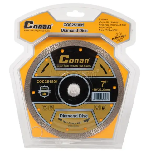 [COC251801] Hoja de sierra de diamante corrugada reticulada 7 Inch  180mm*22.23mm