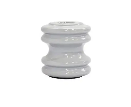 [CARRETEGRIS/CAFE 53-2] AISLADOR DE CARRETE 3 DE PORCELANA GRIS/CAFE 53-2