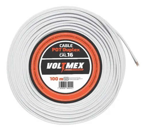 [303085202] CABLE SPT DUPLEX 16 BLANCO VOLTMEX 