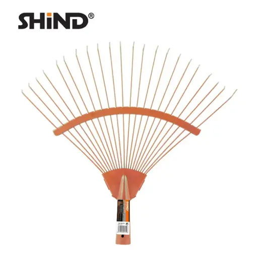 [94718] Rastrillo de césped ajustable para jardín, herramienta agrícola, rastrillo de hierro de 22 dientes