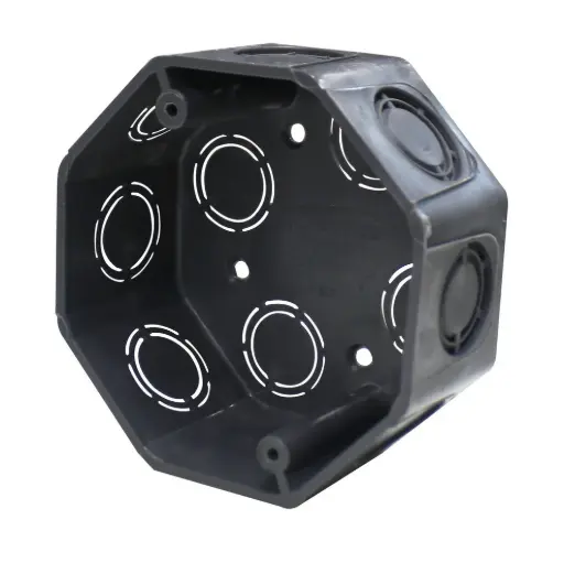 [CAG14] CAJA OCTAGONAL PLASTICA 4X1/2X3/4 GRIS AMANCO