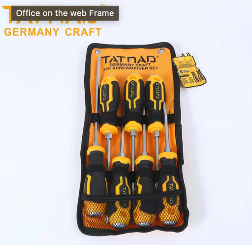 [H000263] JUEGO DE DESTORNILLADORES TATNAD 7 PZAS