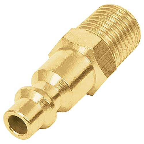 [19083] Conector rápido, tipo M, niquelado, cuerda 1/4 NPT, macho