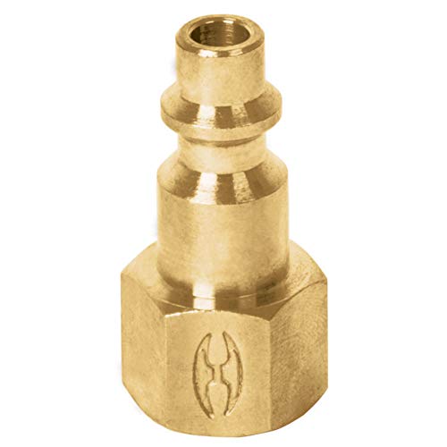 [19082] Conector rápido, tipo M, niquelado, cuerda 1/4 NPT, hembra 