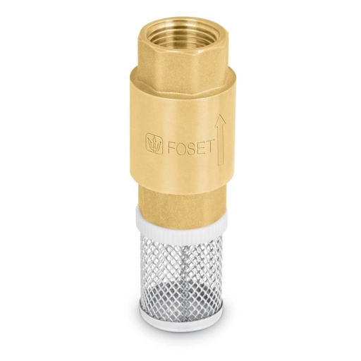 [49061] Valvula Pichancha Rejilla Ace. Inox. 1/2" Foset 49061 Foset Picha-1/2x