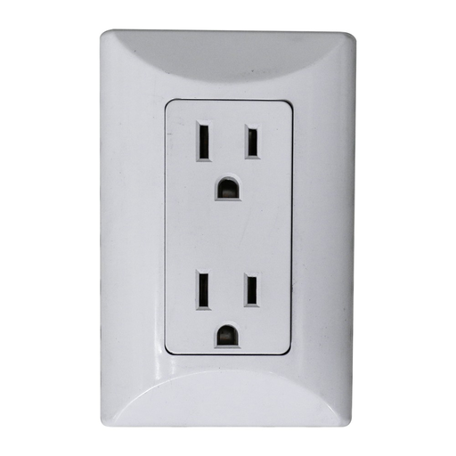 [H000204] TOMA CORRIENTE DOBLE POLARIZADO 15 A 120 VAC BLANCO