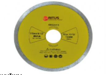 [H000070] DISCO DIAMANTADO RITUS 4 1/2 PULG CONTINUO