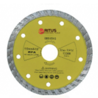 [H000073] DISCO DIAMANTADO RITUS 7 PULG TURBO
