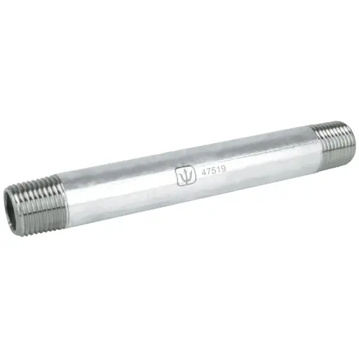 [47519] NIPLE DE ACERO GALVANIZADO 1/2" X 6", FOSET GALVAFLOW
