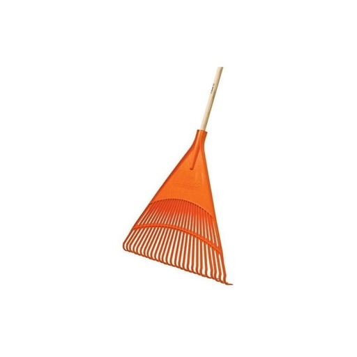 [19788] ESCOBA PLASTICA RIGIDA PARA JARDIN, 26 DIENTES MANGO 48" 