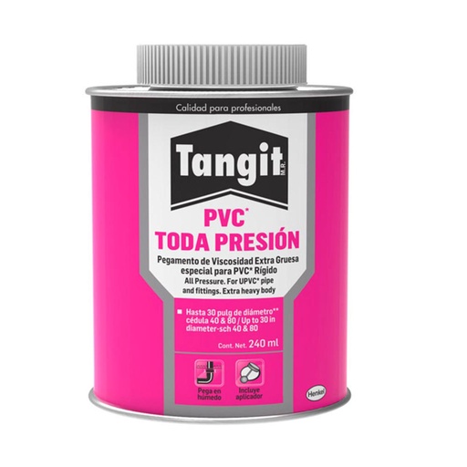 [2418497] Tangit Toda Presión Pegamento Para Tuberías De Pvc Amarillo 240 Ml