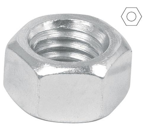 [44550] Tuercas 3/8" hexagonales de acero galvanizado 