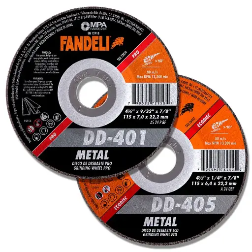 [76452] D. DESBASTE METAL ECO 4/"" 115MM X 6.4MMX 22.2MM. PULGADAS : 4½"" X 1/4"" X 7/8